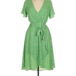 Sienna Sky Green Floral Midi Dress